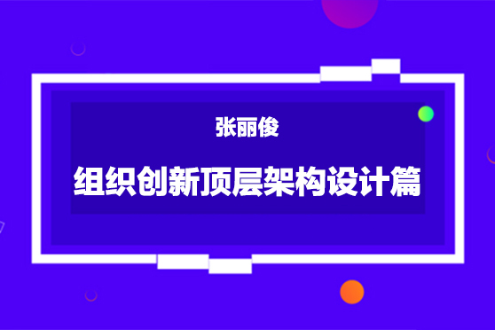 張麗俊-組織創(chuàng)新頂層架構(gòu)設(shè)計(jì)篇
