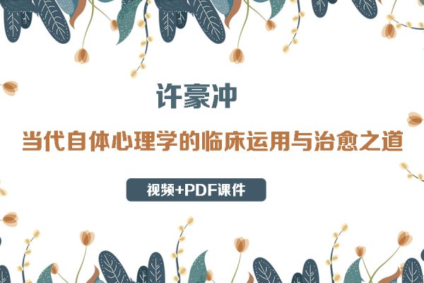 許豪沖-當(dāng)代自體心理學(xué)的臨床運(yùn)用與治愈之道（視頻+PDF課件）