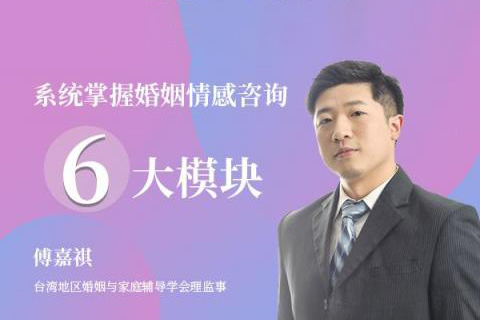 傅嘉祺 系統(tǒng)掌握婚姻情感咨詢6大模塊52集視頻課程