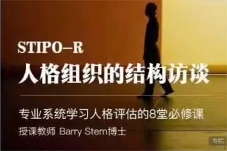 人格組織的結(jié)構(gòu)訪談STIPO,專業(yè)系統(tǒng)學(xué)習(xí)人格評(píng)估的8堂必修課