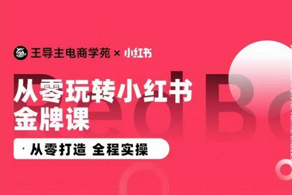 王導(dǎo)主·小紅書電商運營實操課，從零打造 全程實操