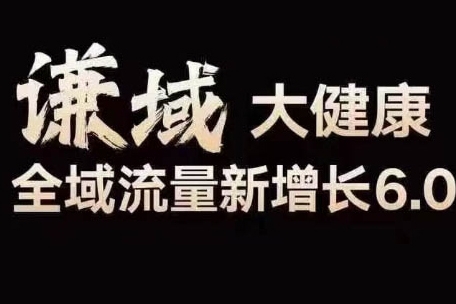 大健康全域流量新增長6.0.公域+私域，直播+短視頻，從定位到變現的實操終點站