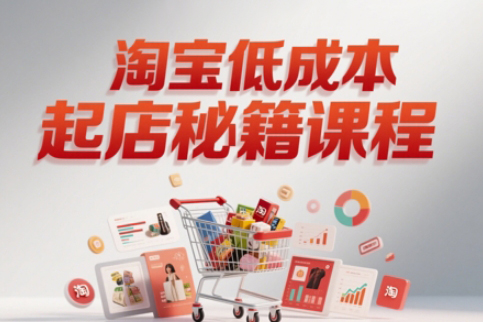 淘寶低成本起店系統課，助你快速起店，實現彎道超車