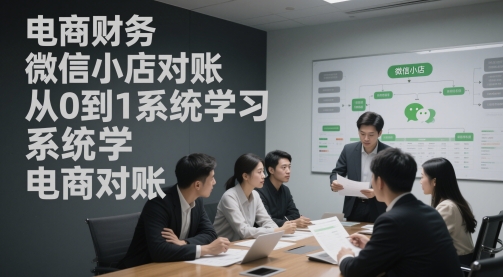 電商財務(wù)微信小店對賬，從0到1系統(tǒng)學(xué)習(xí)電商對賬