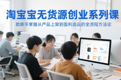 涂涂老師·淘寶無貨源創(chuàng)業(yè)系列課，助新手掌握從產(chǎn)品上架到盈利選品的全流程方法論