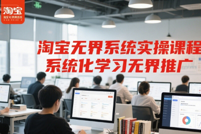 淘寶無界系統(tǒng)實操課程，系統(tǒng)化學(xué)習(xí)無界推廣