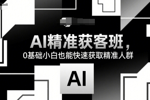 14天AI精準獲客班，0基礎小白也能快速獲取精準人群