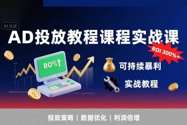 李亞老師·AD投放教程課程實(shí)戰(zhàn)課，實(shí)現(xiàn)廣告ROI300%+可持續(xù)暴利